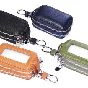 【今月イチオシ限定SALE】【送料込み】【激安】【新品】【税込み】牛床革エンボス加工 リモコンキー収納対応型 デザインキーケース 4色