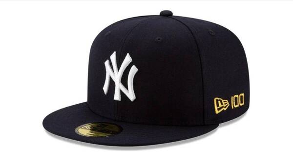 新品 100周年 NEW ERA ヤンキース 7 3/8 58.7cm Yankees NYY 未使用 未着用 タグ付き ニューエラ 59FIFTY ベースボール キャップ 野球 帽子