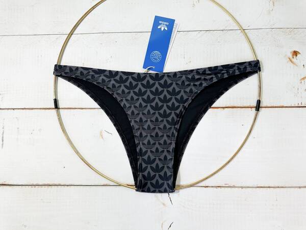 【即決】adidas アディダス 女性用 ビーチバレー ビキニ ショーツ 水着 ブルマ Gray柄 海外S