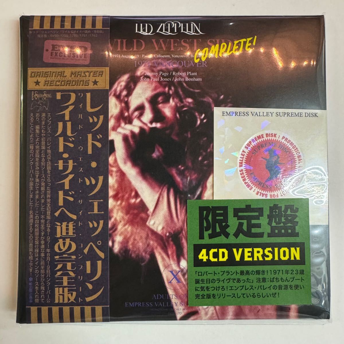 レッド・ツェッペリン ワイルド・サイドへ進め完全版 4CD 限定盤 Yahoo!オークション -「wild wild west」(CD) の落札相場・落札価格