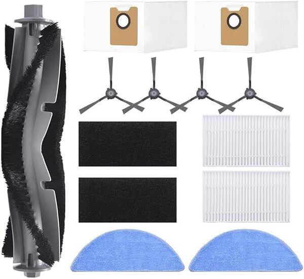 Neutop 11個 交換用メインブラシ フィルター サイドブラシ ,モップパッド, ダストバッグ ク互換品はECOVACS(エコバックス) DEEBOT 0210