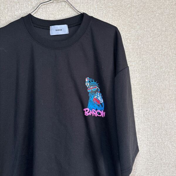 【ビッグシルエット】 未使用品 BARON バロン プリント Tシャツ 100%cotton