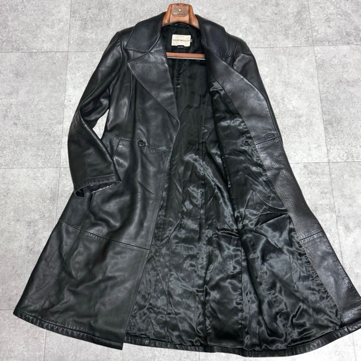 極美品✨エンポリオアルマーニ レザー チェスターコート 2way ファー 極美品✨エンポリオアルマーニ レザー チェスターコート 2way