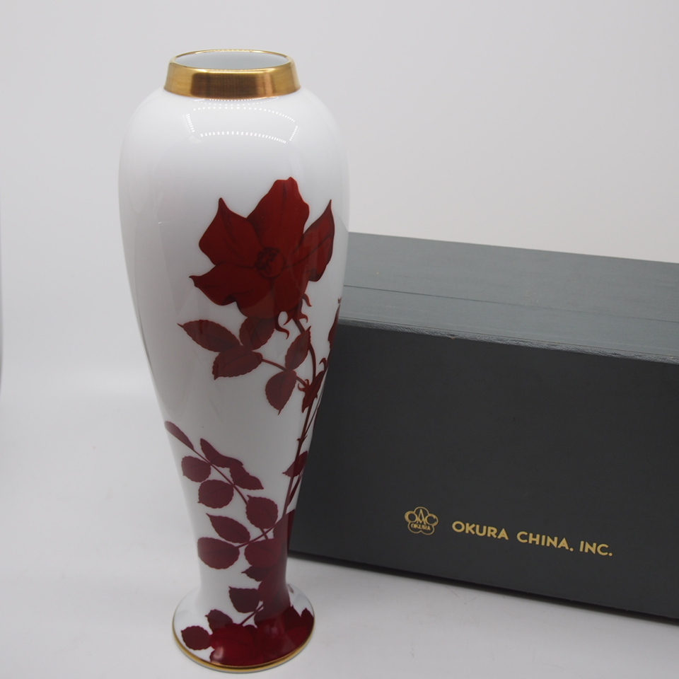 Yahoo!オークション -「大倉陶園 花瓶 未使用」(大倉陶園 Yahoo!オークション -「大倉陶園 花瓶 未使用」(大倉陶園