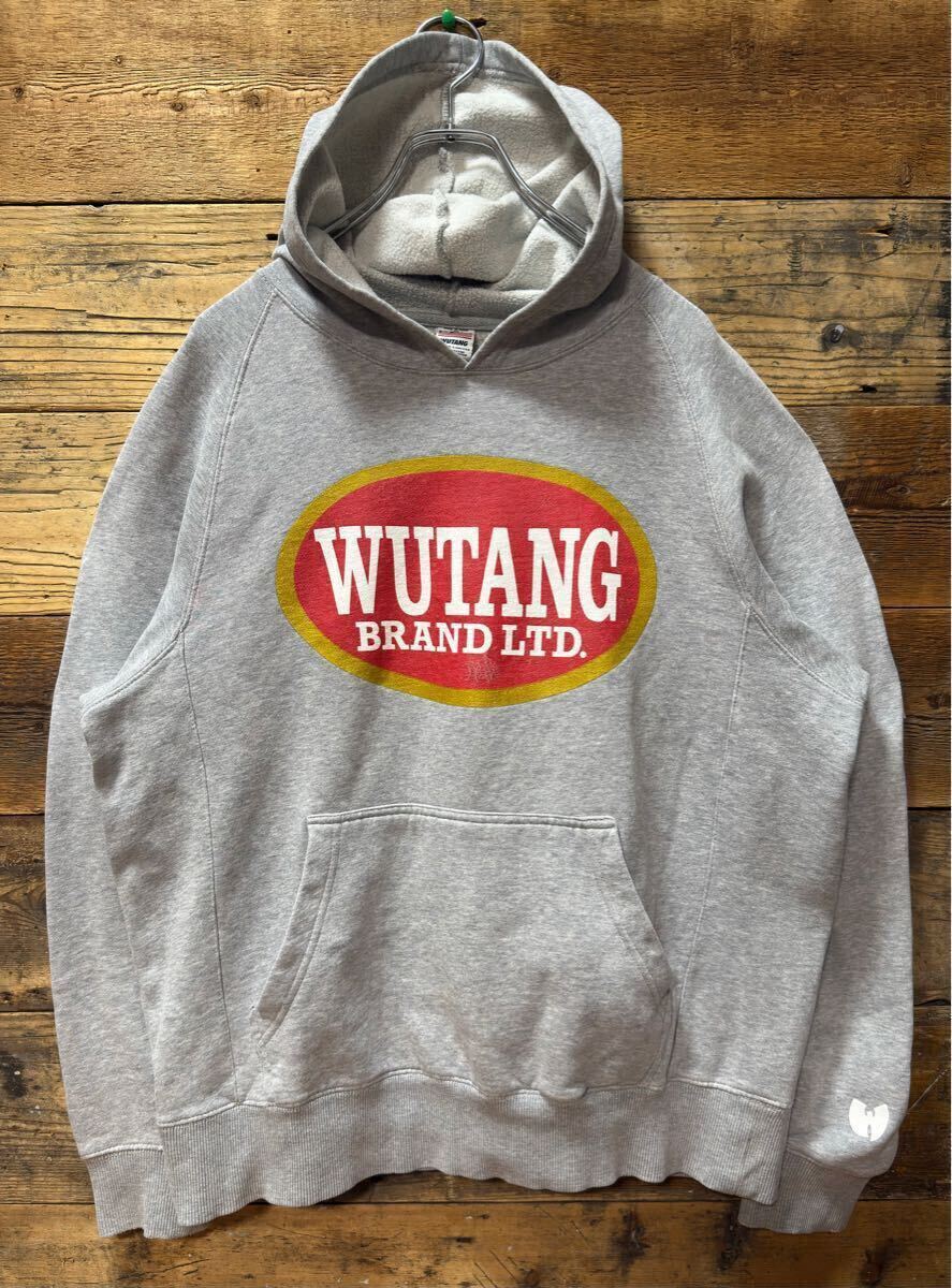 【激レア】WU-TANG CLAN ウータンクラン 2XL パーカー グレー 激レア】WU-TANG CLAN ウータンクラン2XL パーカーグレー