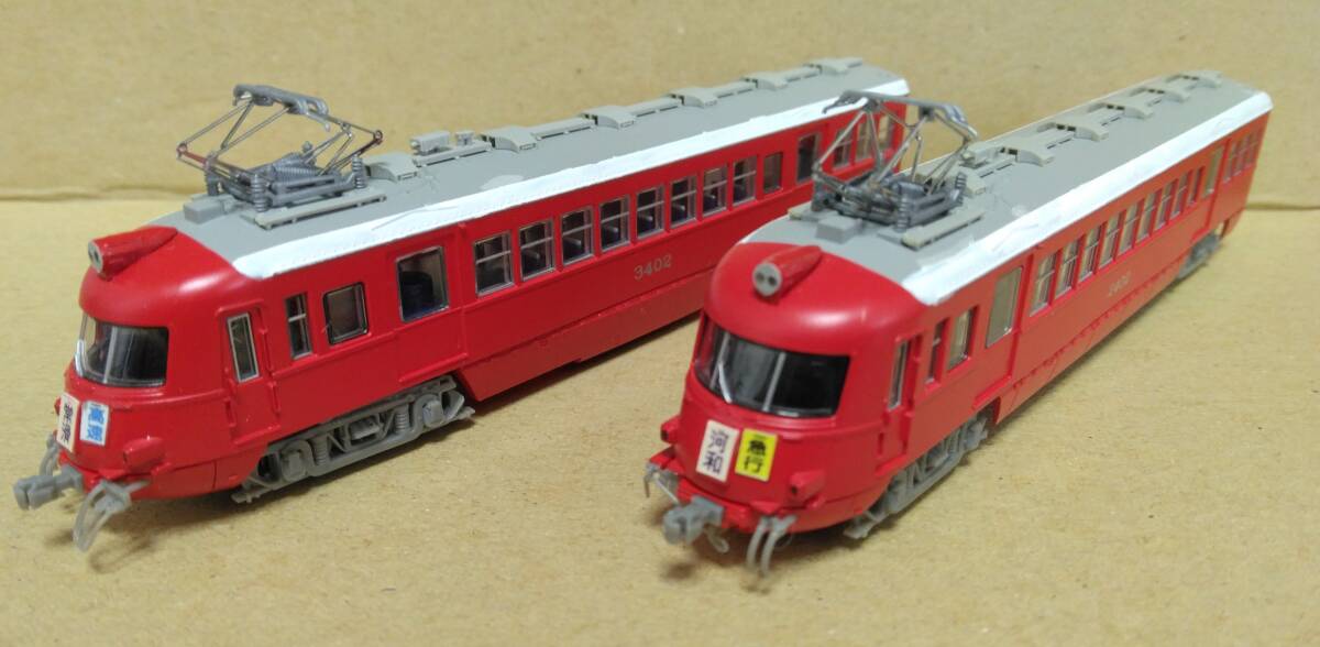 中古】名鉄3400系 スカーレット 4両編成セット