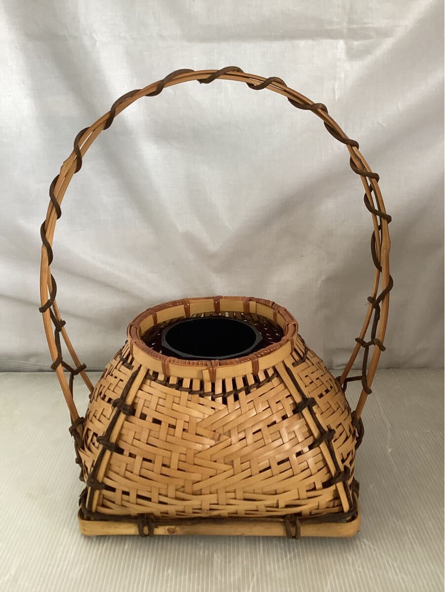 Yahoo!オークション -「竹工芸 花籠」(木工、竹工芸) (工芸品)の Yahoo!オークション -「竹工芸 花籠」(木工、竹工芸) (工芸品)の