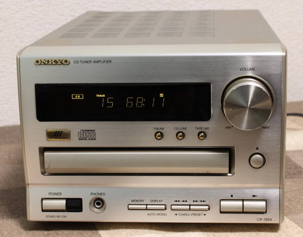 ONKYO CD・チューナー付きアンプ CR-185の修理