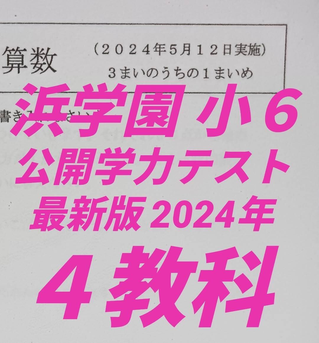 浜学園　小６　公開学力テスト　★社会★　６年分　フルセット　抜けなし 浜学園 小6 第588回〜第597回 公開学力テスト 国語/算数/理科