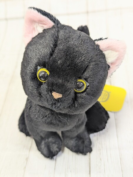 クロネコ キトン ぬいぐるみ P-7551 サンレモン くろねこ 黒猫 かわいい
