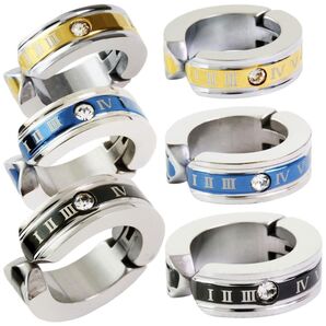 フェイクピアス イヤーカフ ローマ数字 ステンレス 3色6個 セット