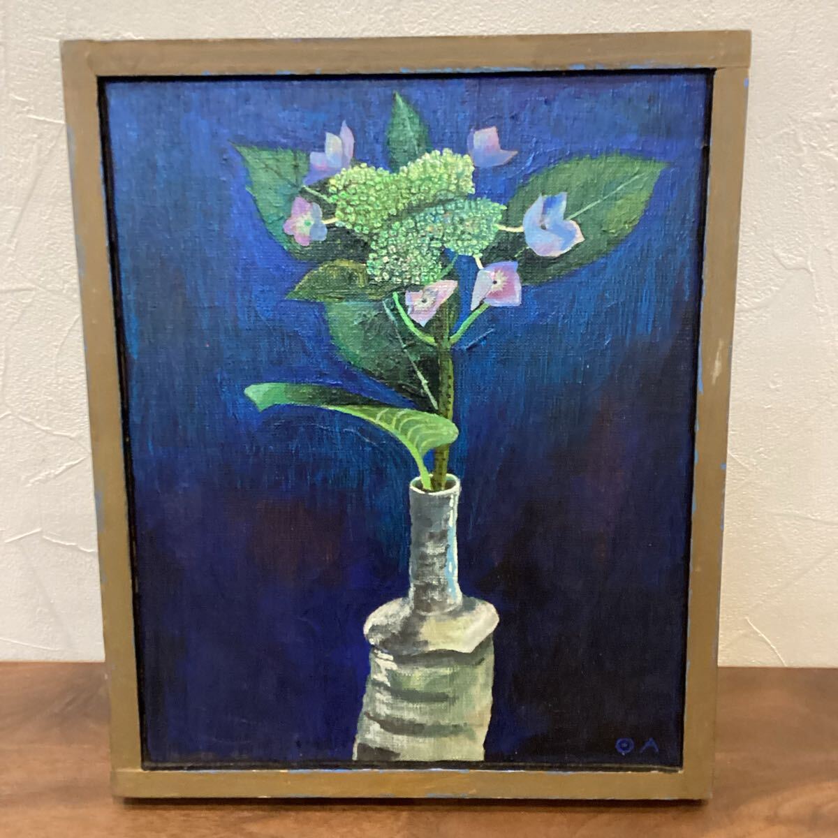 Yahoo!オークション -「あじさい 紫陽花 アジサイ」(静物画