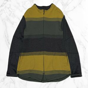 KEIKO KISHI by nosh ケイコキシ ノッシュ ★ ジップアップ カーディガン 長袖トップス 羽織 カットソー ニット ボーダー 配色 1 ブランド