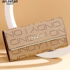 ★ONDY★ レディース 長財布 三つ折り長財布 フリップスタイル スマホ収納