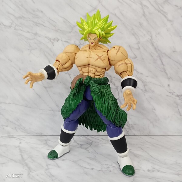 ●送料無料 ドラゴンボール ブロリー プラモデル 組み立て済 ダメージ塗装?/ 超サイヤ人 ブロリー フルパワー プラモデル