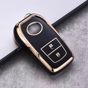 トヨタ キーケース ノア ヴォクシー シエンタ アクア ヤリス カローラ ランドクルーザー マークX ミライ bZ4X キーケース キーカバー 黒2b