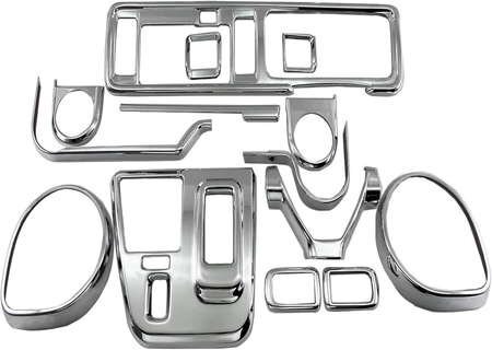 ハイゼットカーゴ S321V S331V 後期 メッキインテリアパネルセット WOOD-PAN-012 S