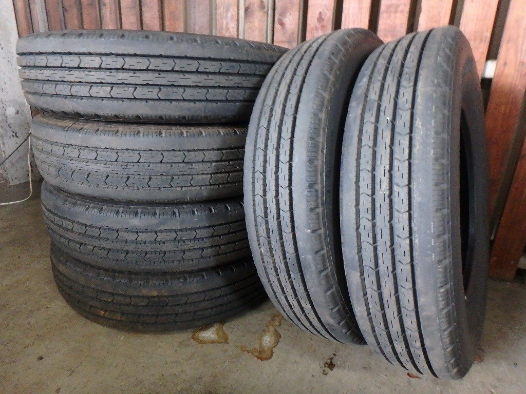 B554 新車外し 送料無料【195/85R16 114/112】ブリヂストン エコピアR202 夏タイヤ 6本 2023,24年製