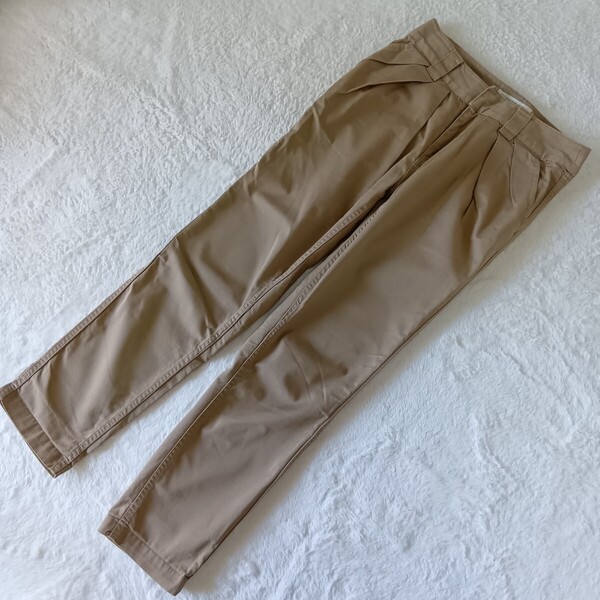 BEAUTY&YOUTH UNITED ARROWS ユナイテッドアローズ 3タック テーパード チノパン ベーシック ベージュ サイズXS ★1000