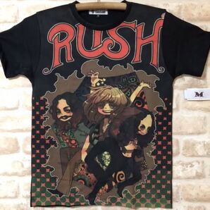 RUSH ラッシュ Tシャツ Mサイズ 管5389 バンドTシャツ