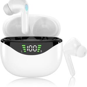 ワイヤレスイヤホン Bluetooth イヤホン ワイヤレス Bluetooth5.3+ENCノイズキャンセリング 最大60時間連続再生 イヤフォン 自動ペアリング