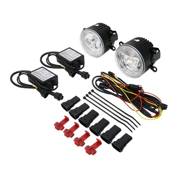 イカリング & デイライト付き CREE製 LED フォグランプ ★ ソリオバンディット MA15S ホワイト 白 スズキ フォグ ライト ユニット