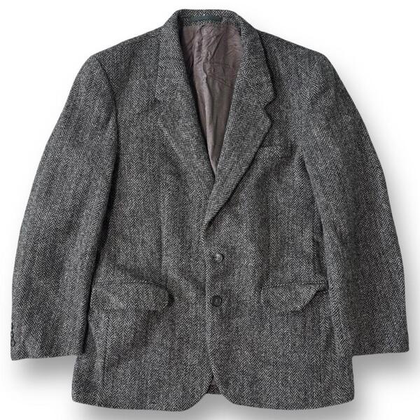 90s HARRIS TWEED ウールテーラードジャケット 古着