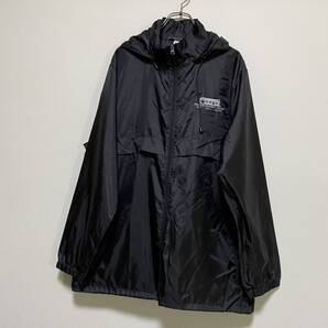 アメリカ古着 企業物 ジャンパー ジップアップ ウインドウブレーカー ブラック XLサイズ 刺繍 【Q387】
