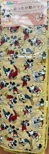 ミッキー フランネル敷きパッド シングルサイズ 100×205cm 敷パッド