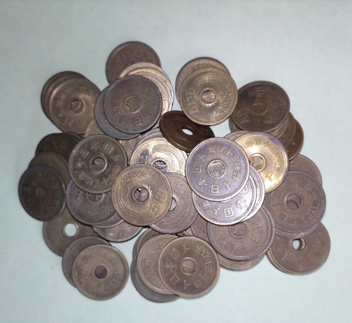 整理品 五銭36年以外 量目バラバラ 古銭 旧硬貨 旧貨幣 整理品 五銭36年以外 量目バラバラ 古銭 旧硬貨 旧貨幣 整理