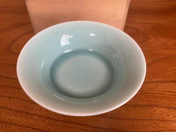 皿(台付皿) 伊万里焼青磁台付皿 小笠原長春 1018