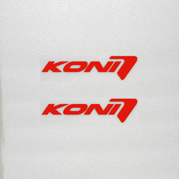 新品・未使用☆KONI コニ カッティングステッカー レッド 2枚 縦28mm×横110mm | 切り文字 | 切文字 | 新品 | 送料無料 | 匿名配送