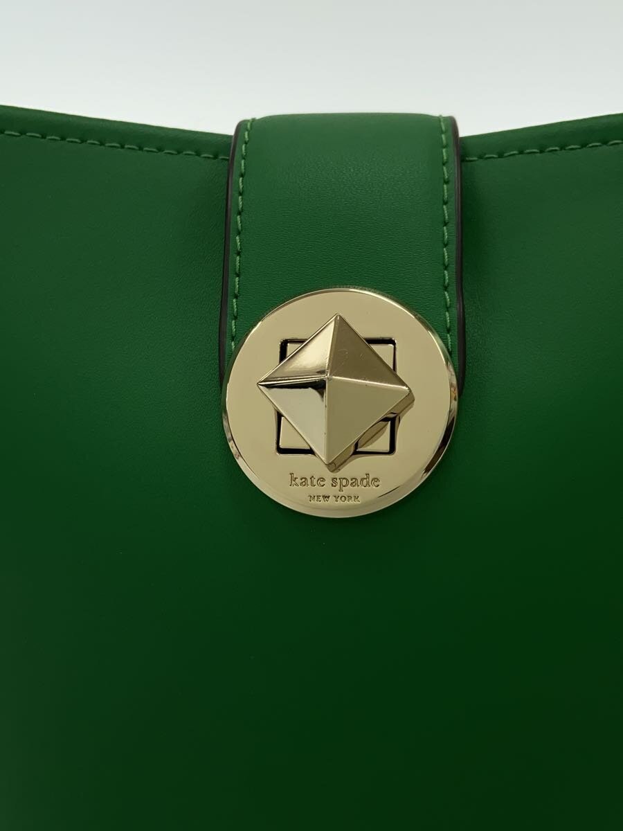 kate spade new york◆バケツショルダーバッグ/-/GRN kate spade new york◆バケツショルダーバッグ/-/GRN