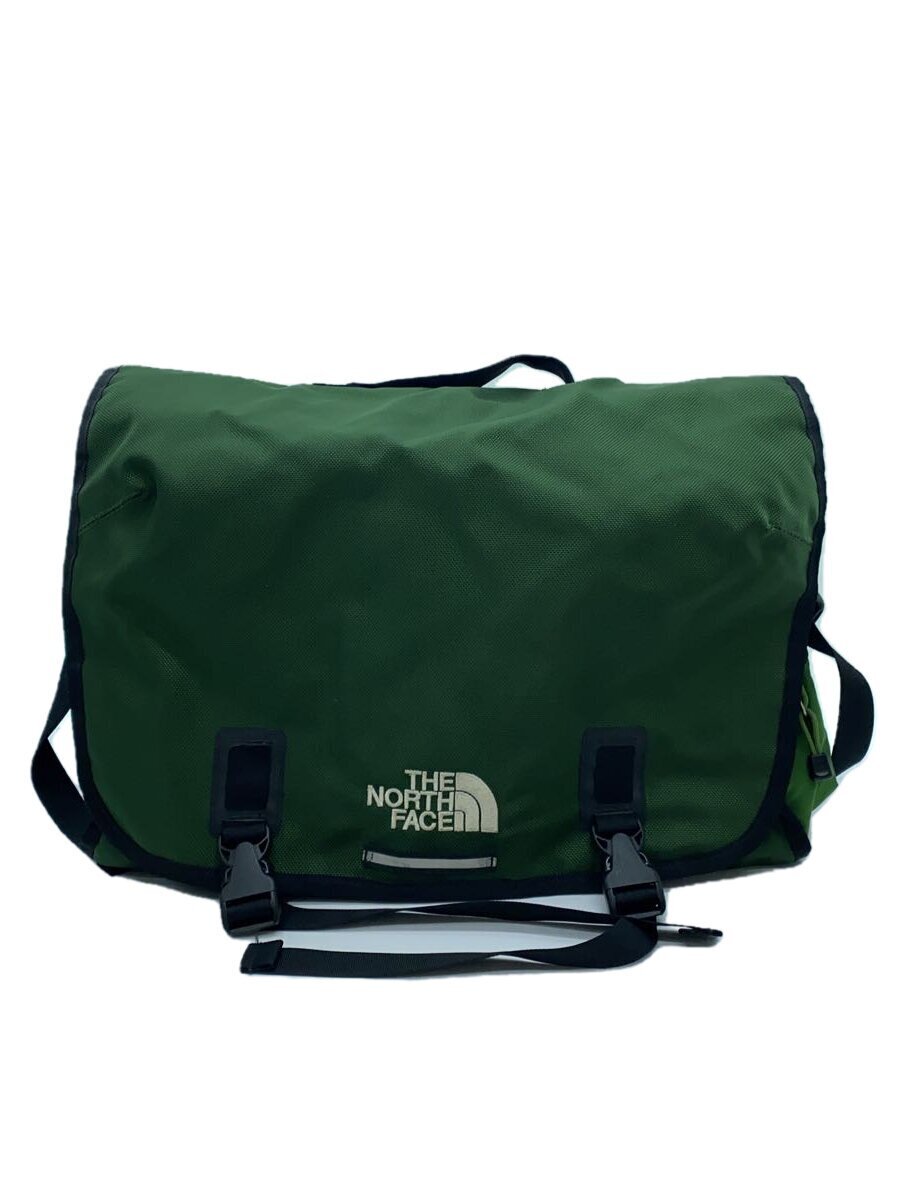 THE NORTH FACE◆メッセンジャーバッグ/センターロゴ/3WAY/ナイロン/GRN/センターロゴ
