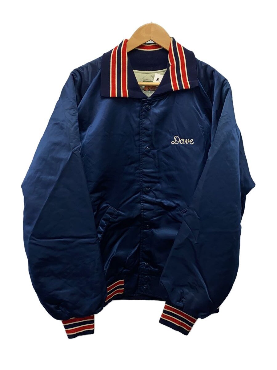 90s~/HOOSTER/スタジャン/XL/ナイロン/BLU/無地