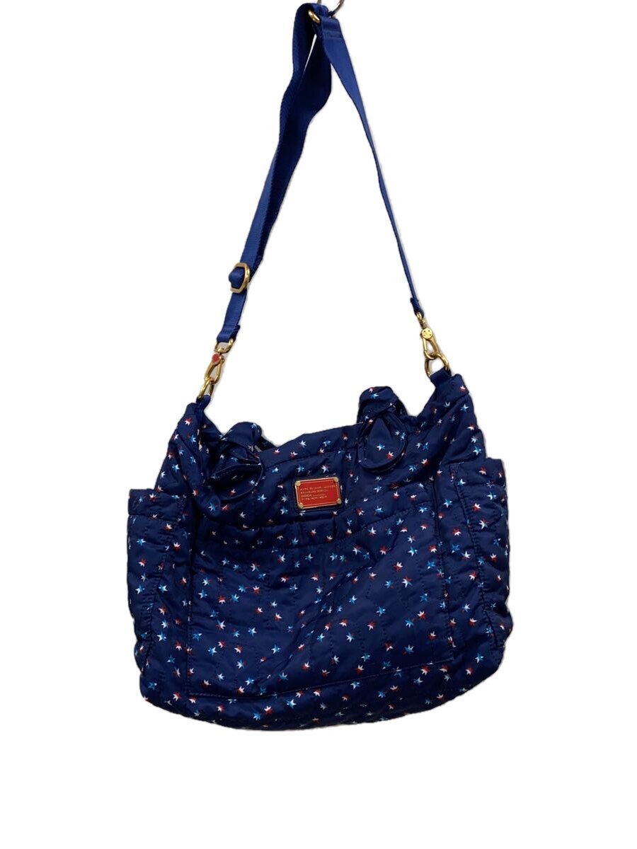 MARC BY MARC JACOBS◆トートバッグ/ポリエステル/ブルー/総柄/M00055553/マザーズバッグ