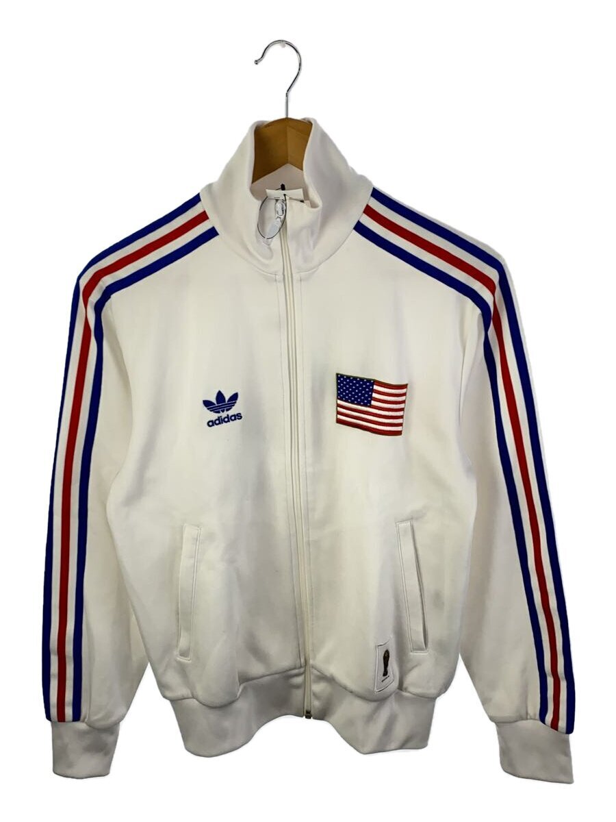 adidas◆ジャケット/S/ポリエステル/WHT/AK9001