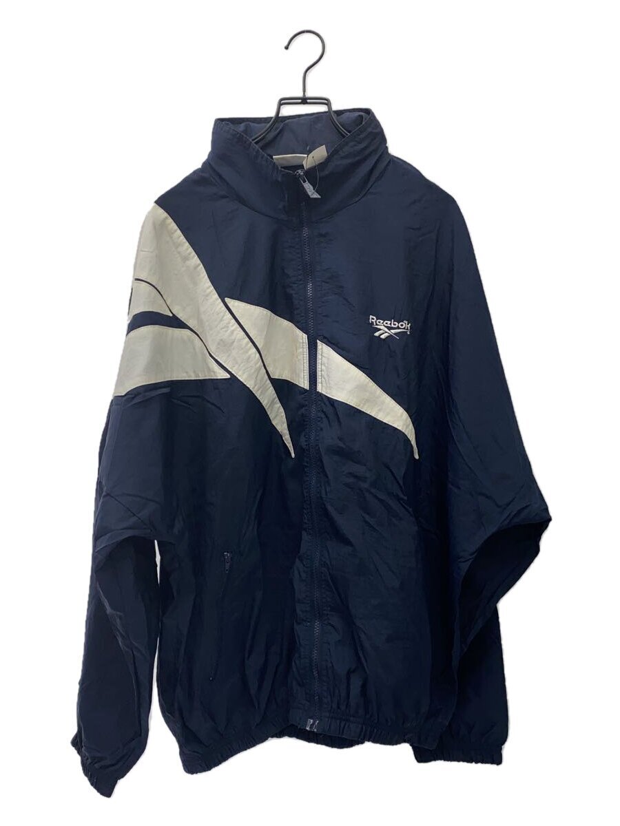 Reebok◆ナイロンジャケット/XL/-/NVY/無地