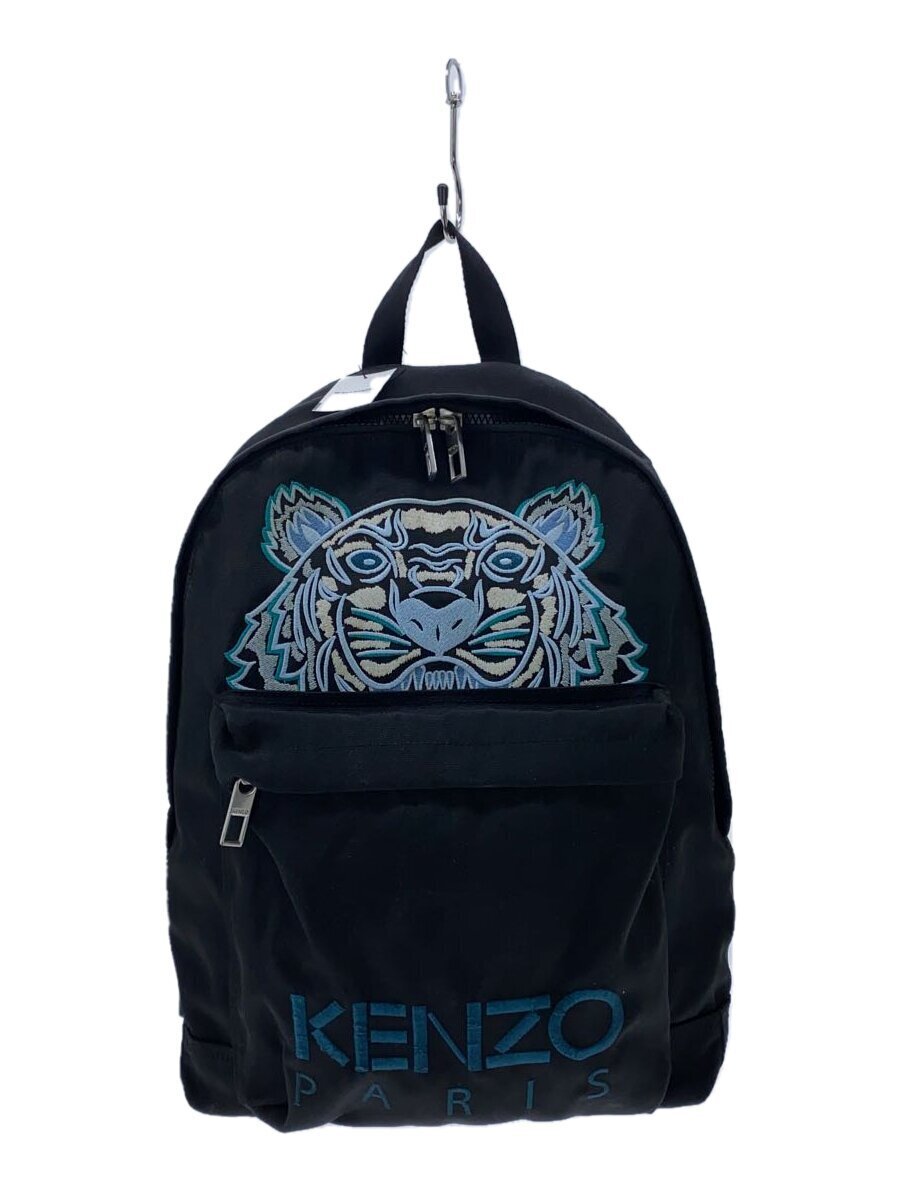 KENZO◆ショルダーバッグ/ポリエステル/BLK/無地