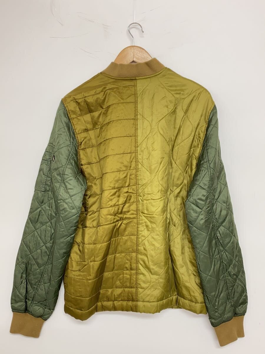 ALPHA INDUSTRIES◆キルティングジャケット/M/ナイロン/KHK/無地/TA0131-099 ALPHA INDUSTRIES◆キルティングジャケット/M/ナイロン/KHK/無地/TA0131-099