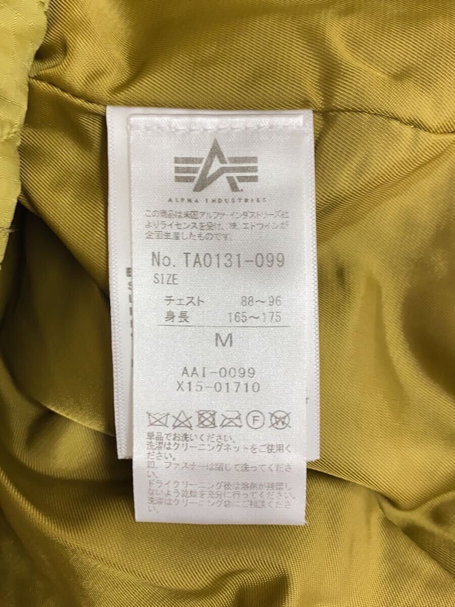 ALPHA INDUSTRIES◆キルティングジャケット/M/ナイロン/KHK/無地/TA0131-099 ALPHA INDUSTRIES◆キルティングジャケット/M/ナイロン/KHK/無地/TA0131-099
