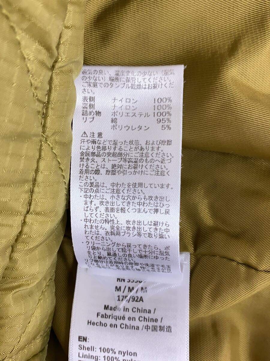 ALPHA INDUSTRIES◆キルティングジャケット/M/ナイロン/KHK/無地/TA0131-099 ALPHA INDUSTRIES◆キルティングジャケット/M/ナイロン/KHK/無地/TA0131-099