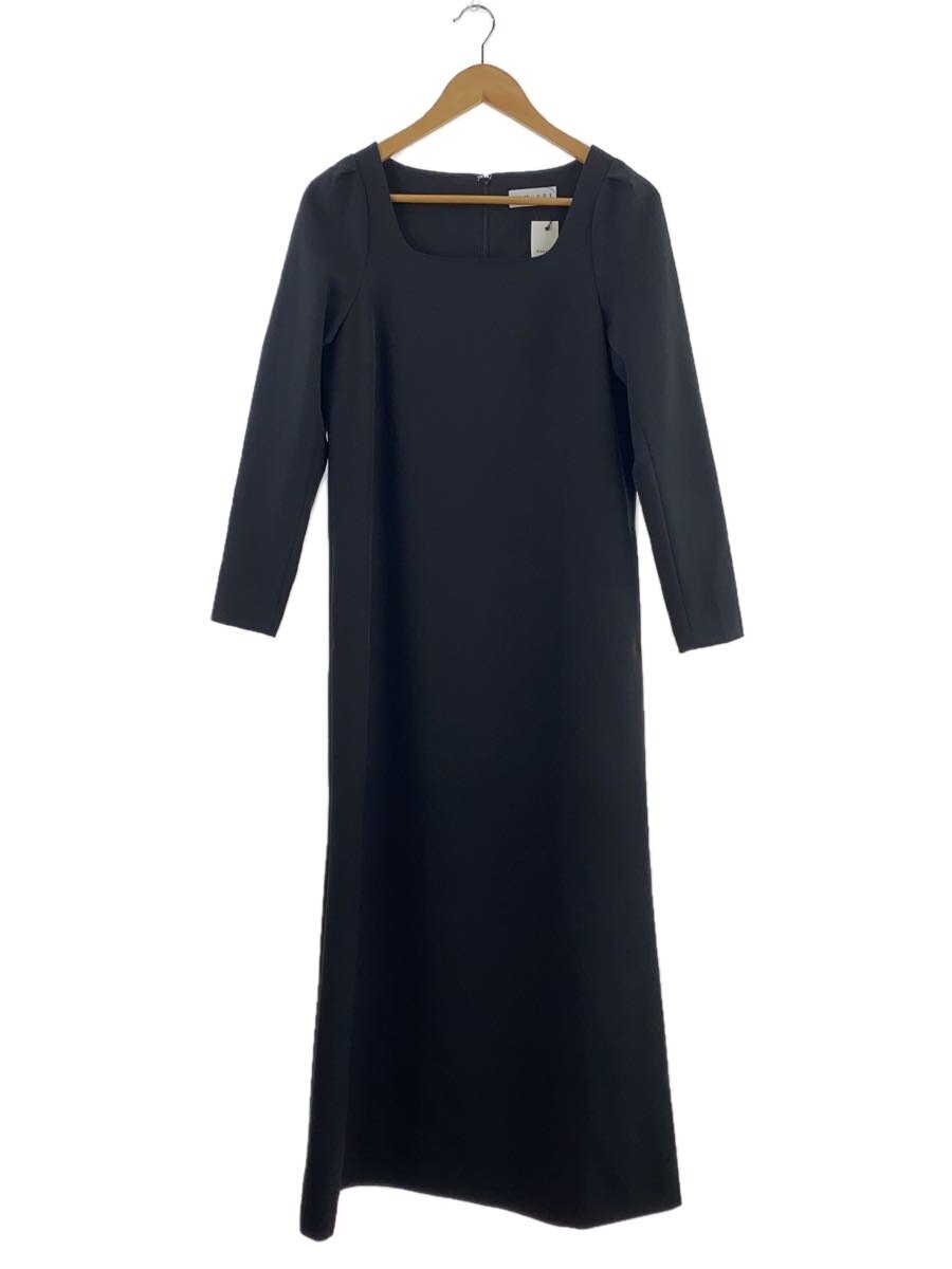 RIM.ARK◆長袖ワンピース/38/BLK/460GAL33-0730/Shoulder tuck long dress