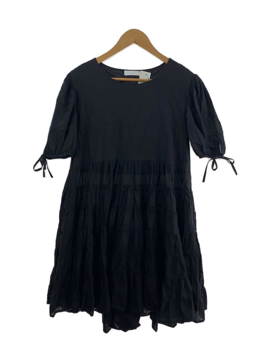 Merlette◆半袖ワンピース/-/コットン/BLK