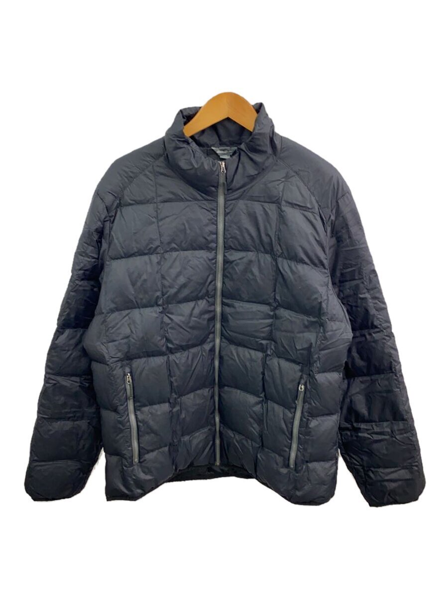 EDDIE BAUER◆ダウンジャケット/L/-/BLK