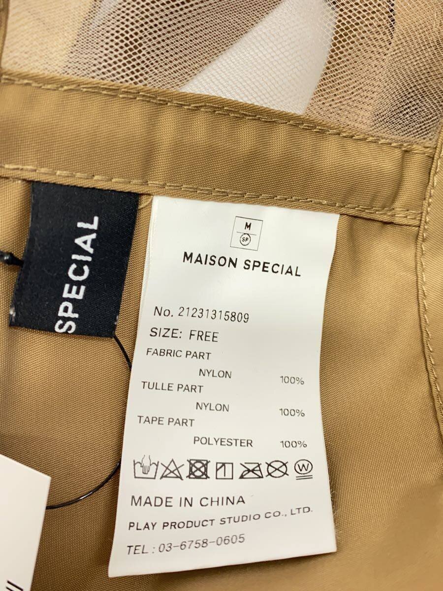 MAISON SPECIAL◆トップス/FREE/ナイロン/BRW/21231315809 MAISON SPECIAL◆トップス/FREE/ナイロン/BRW/21231315809