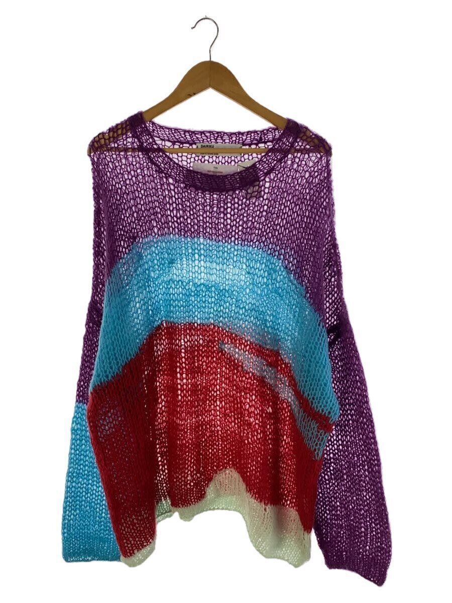 DAIRIKU◆22AW/PUNKS Mohair Pullover Knit/FREE/ナイロン/マルチカラー/22AW K-5//