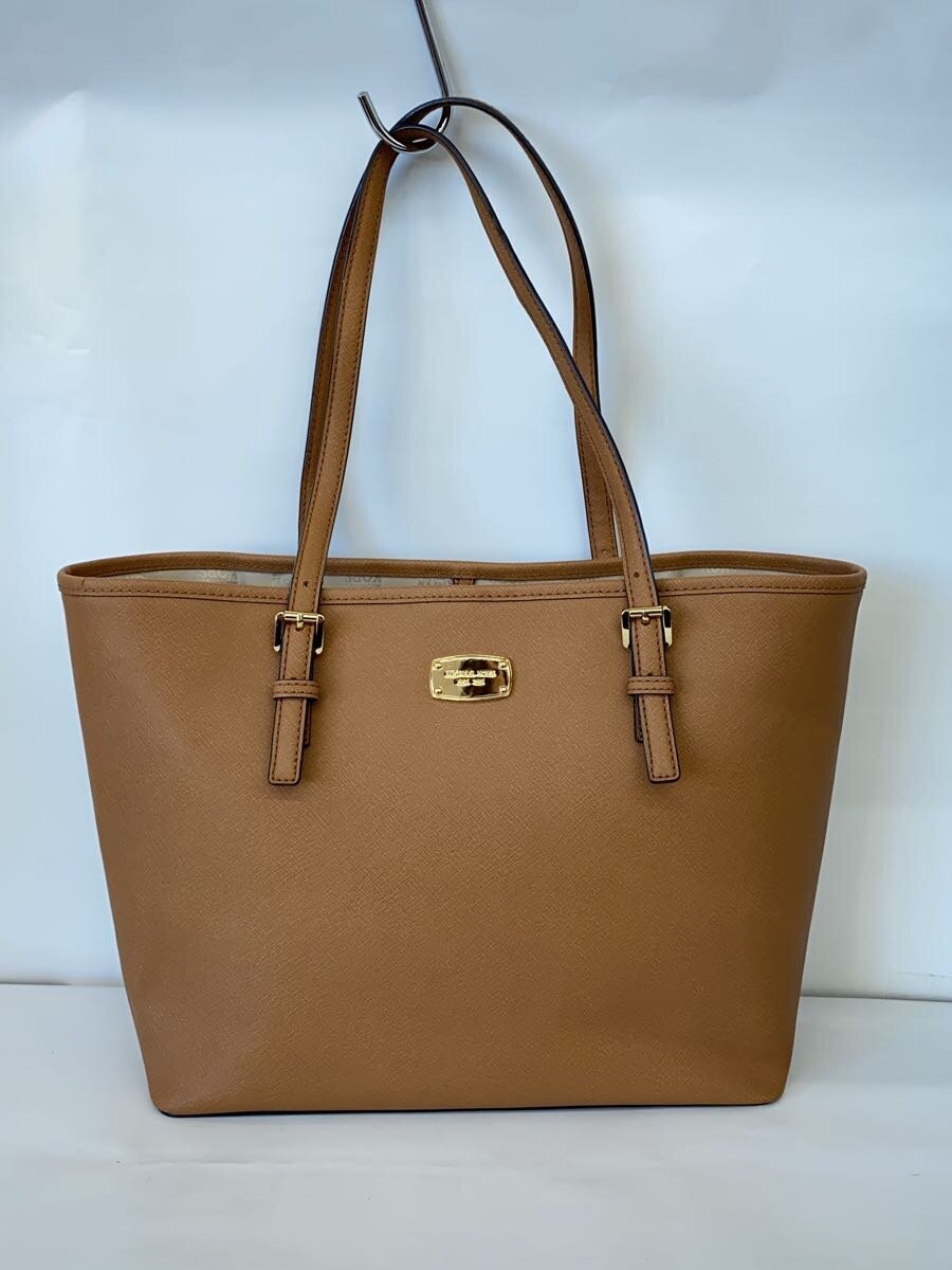 MICHAEL KORS◆トートバッグ/レザー/BEG/35F6GTVT1L