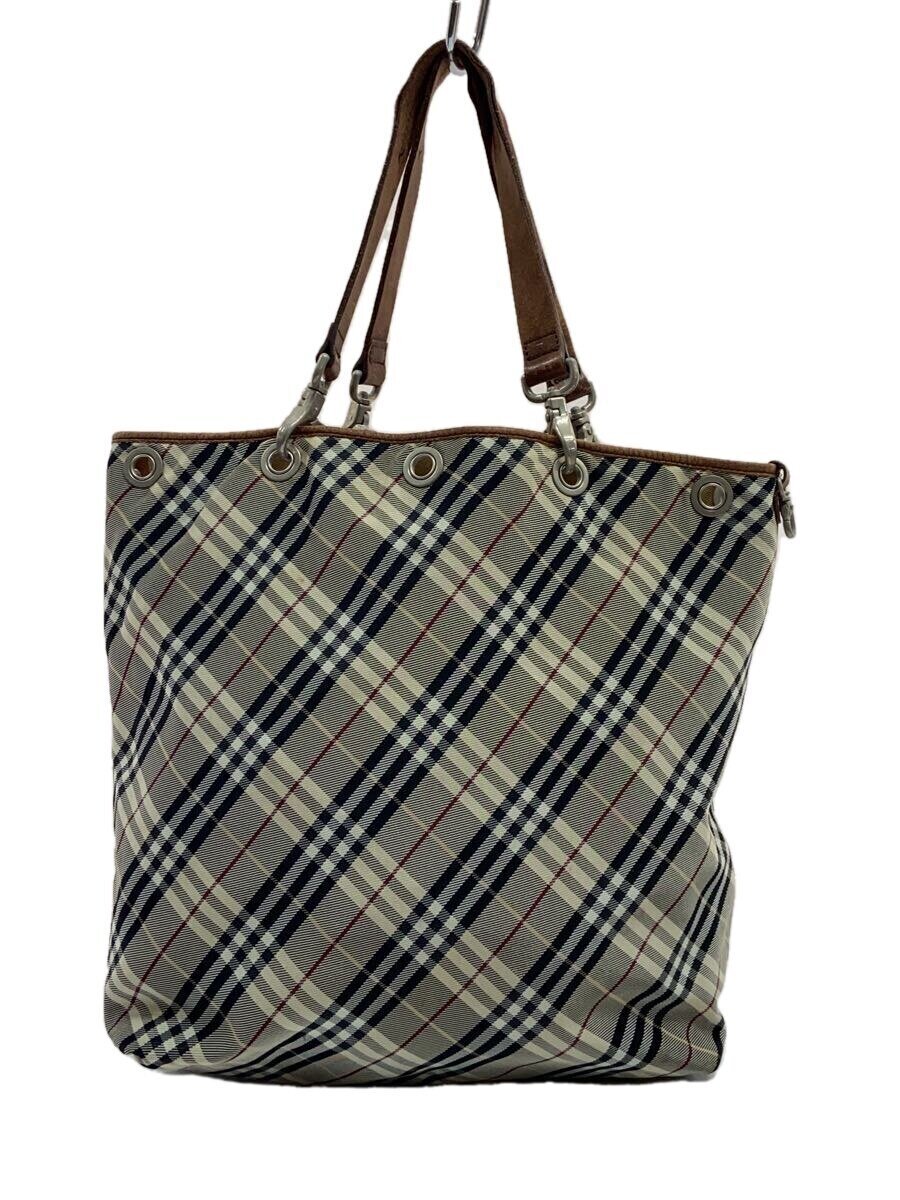 BURBERRY BLUE LABEL◆トートバッグ/キャンバス/マルチカラー/総柄/zae18-705-42