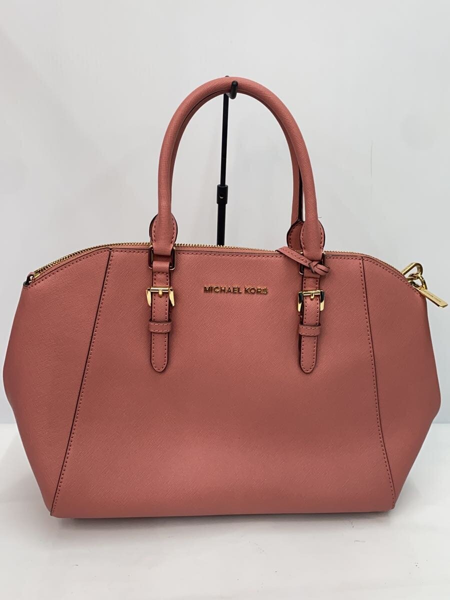 MICHAEL KORS◆トートバッグ/レザー/PNK/35H5GC6S3L